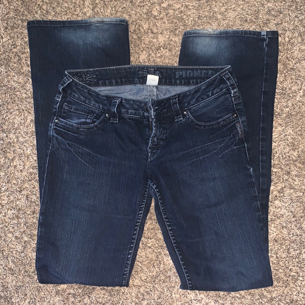 Silver womens jeans